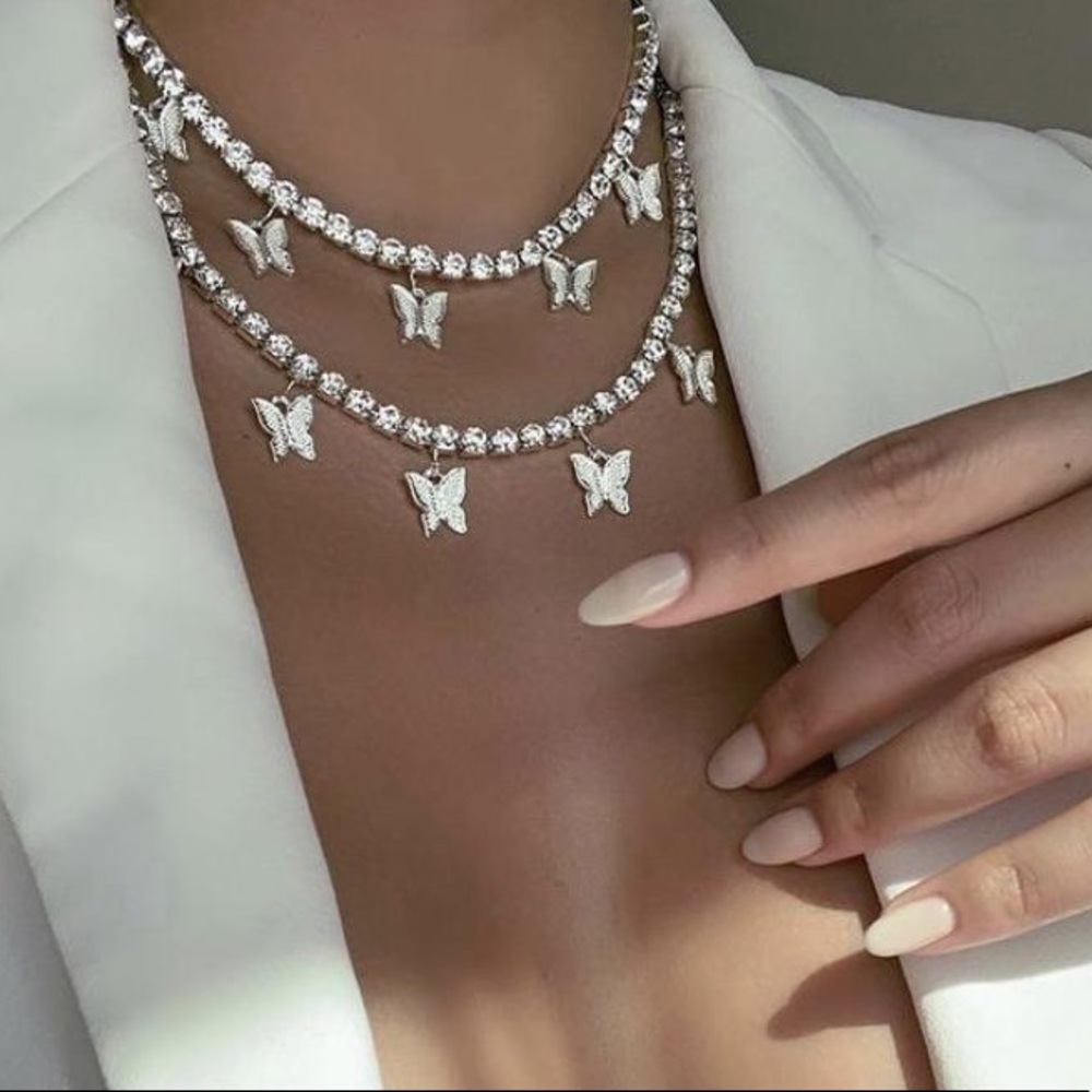 18K Flutter Tennis Chain